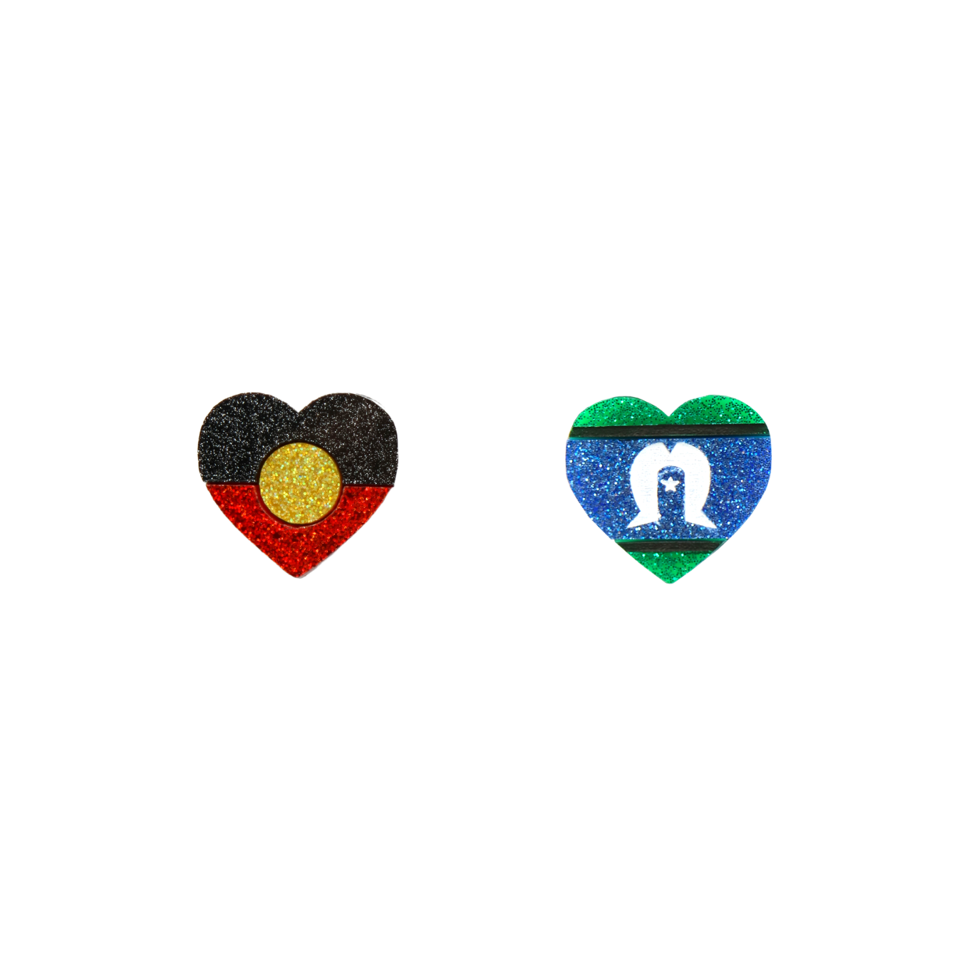 Haus of Dizzy 'Indigenous Pride' Heart Studs 