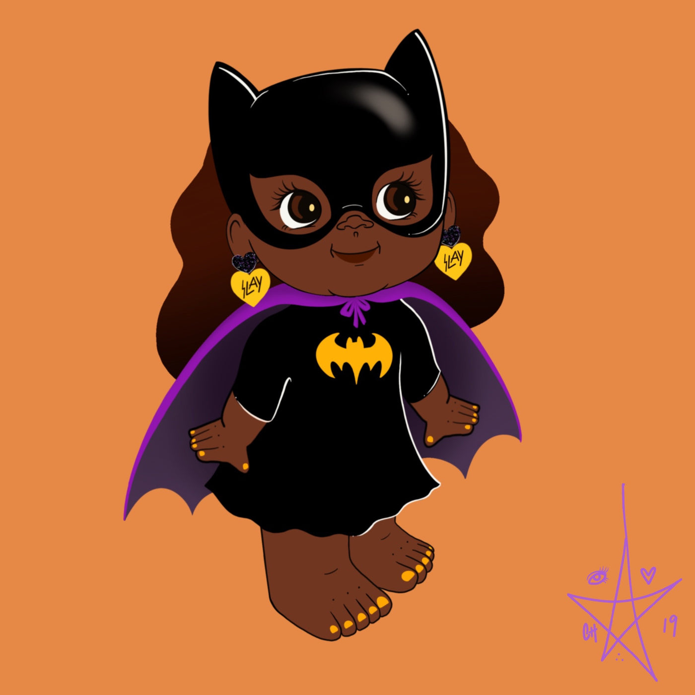 Haus of Dizzy Essie Bat Girl Greeting Card