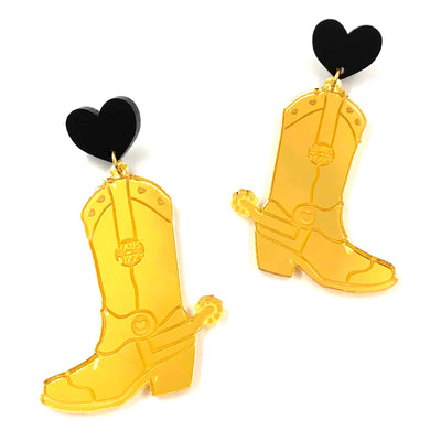 Haus of Dizzy 'Pony Up' Cowgirl Boot Earrings