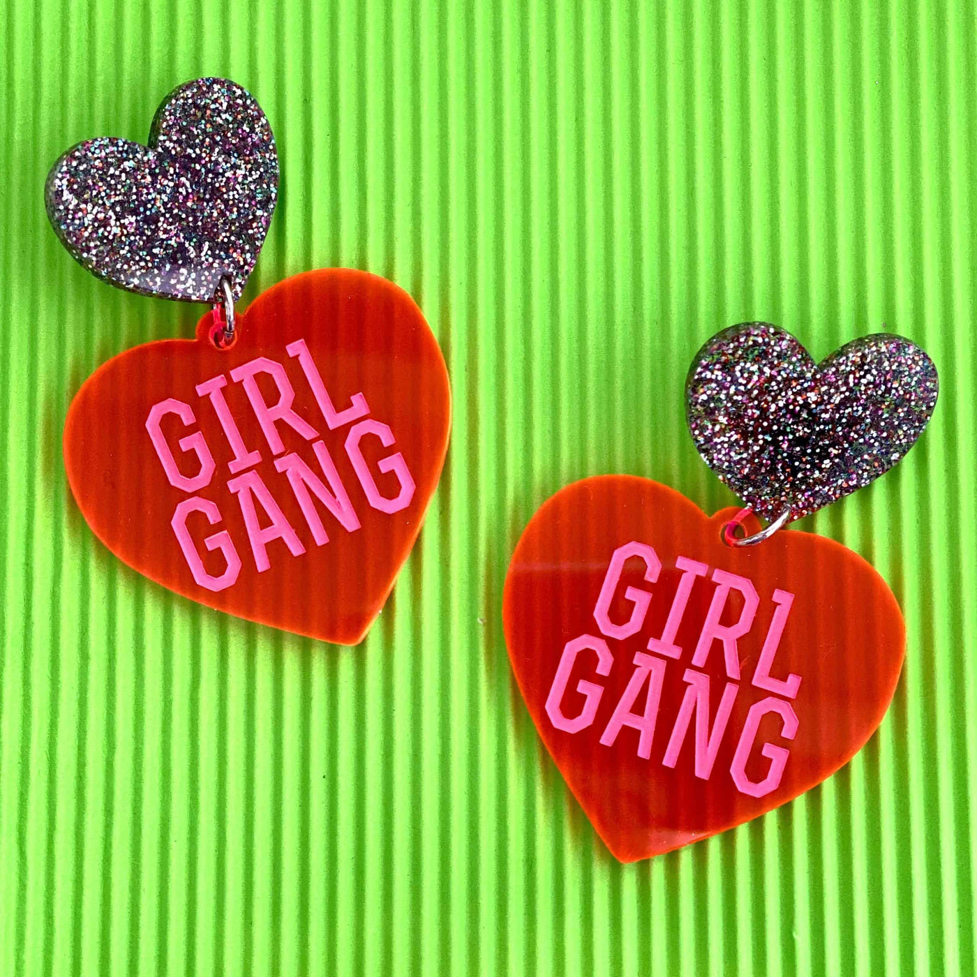 Haus of Dizzy 'Girl Gang' Fluro Earrings