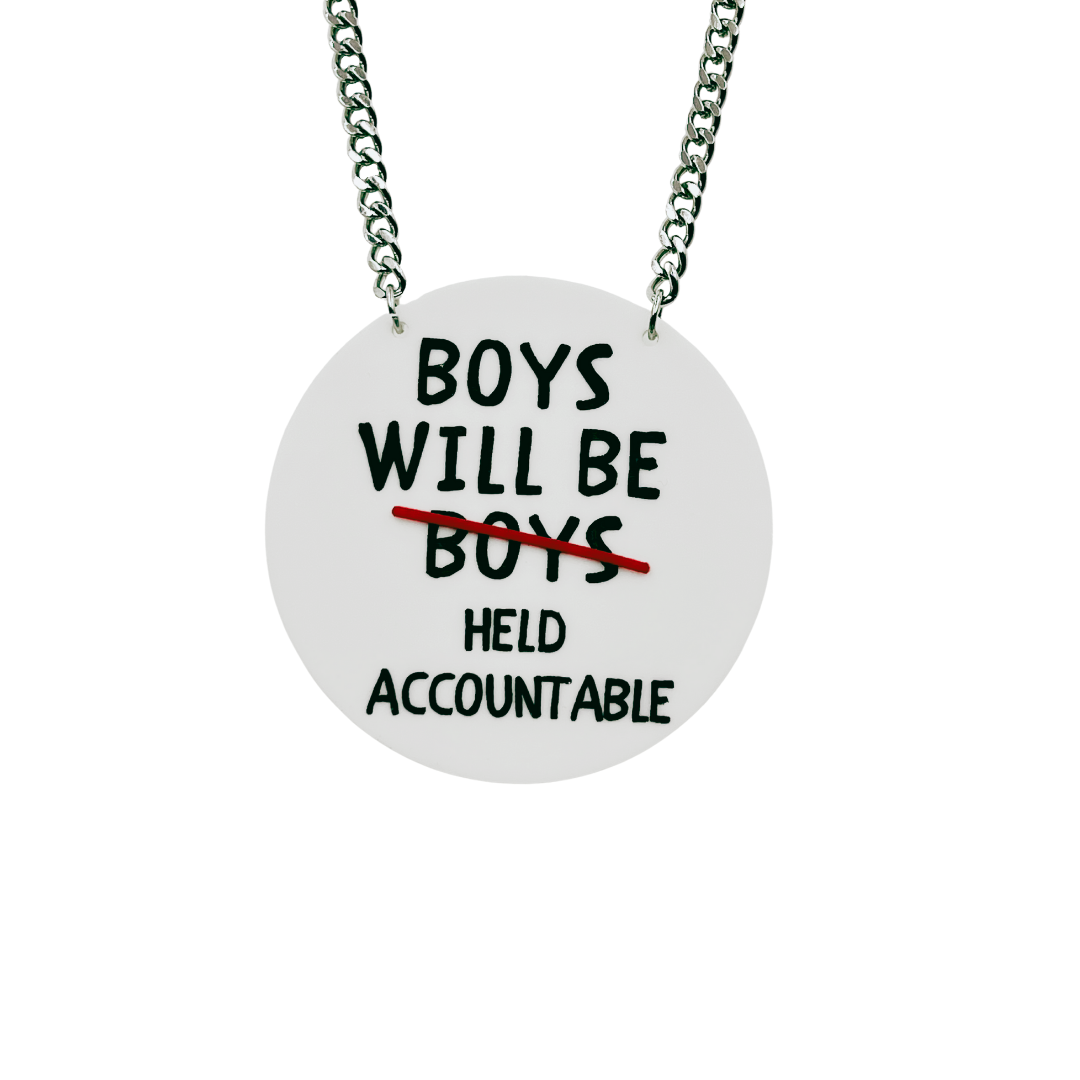 Haus of Dizzy 'Boys will be held accountable' Necklace