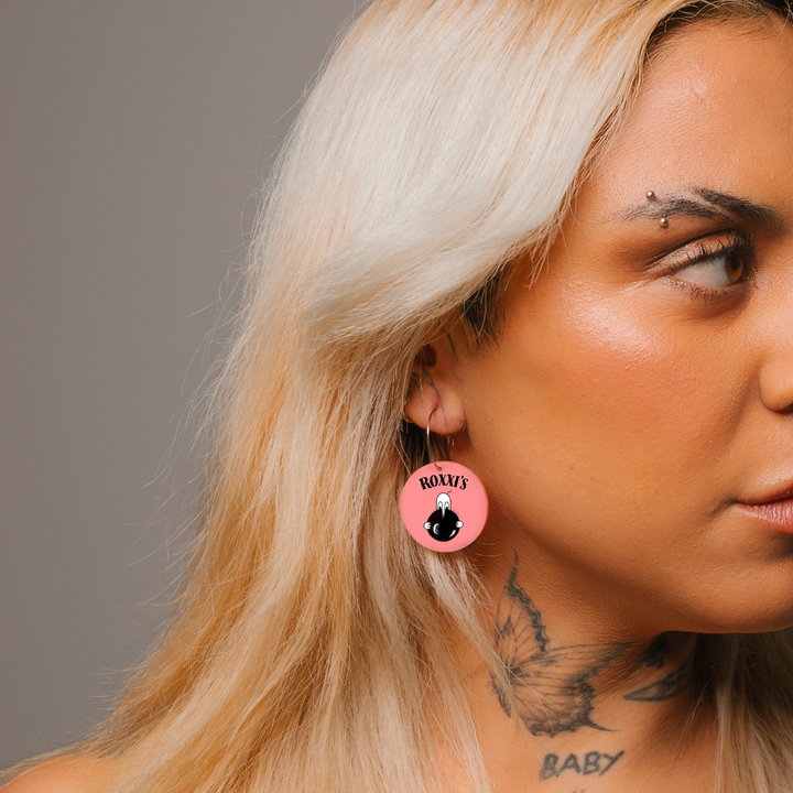 Haus of Dizzy x Roxxi's Poolroom 'Kilroy' Hoop Earrings