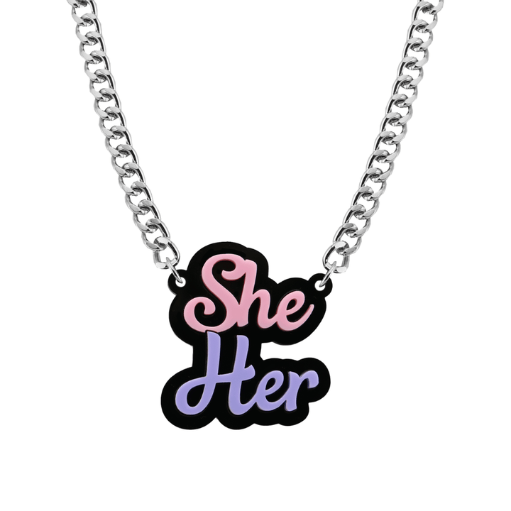 Haus of Dizzy Custom Pronouns Necklace