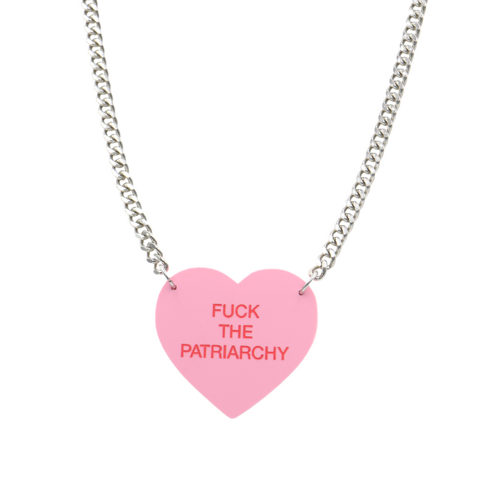 Haus of Dizzy Pronoun 'Gentle Reminder' Candy Heart Necklace