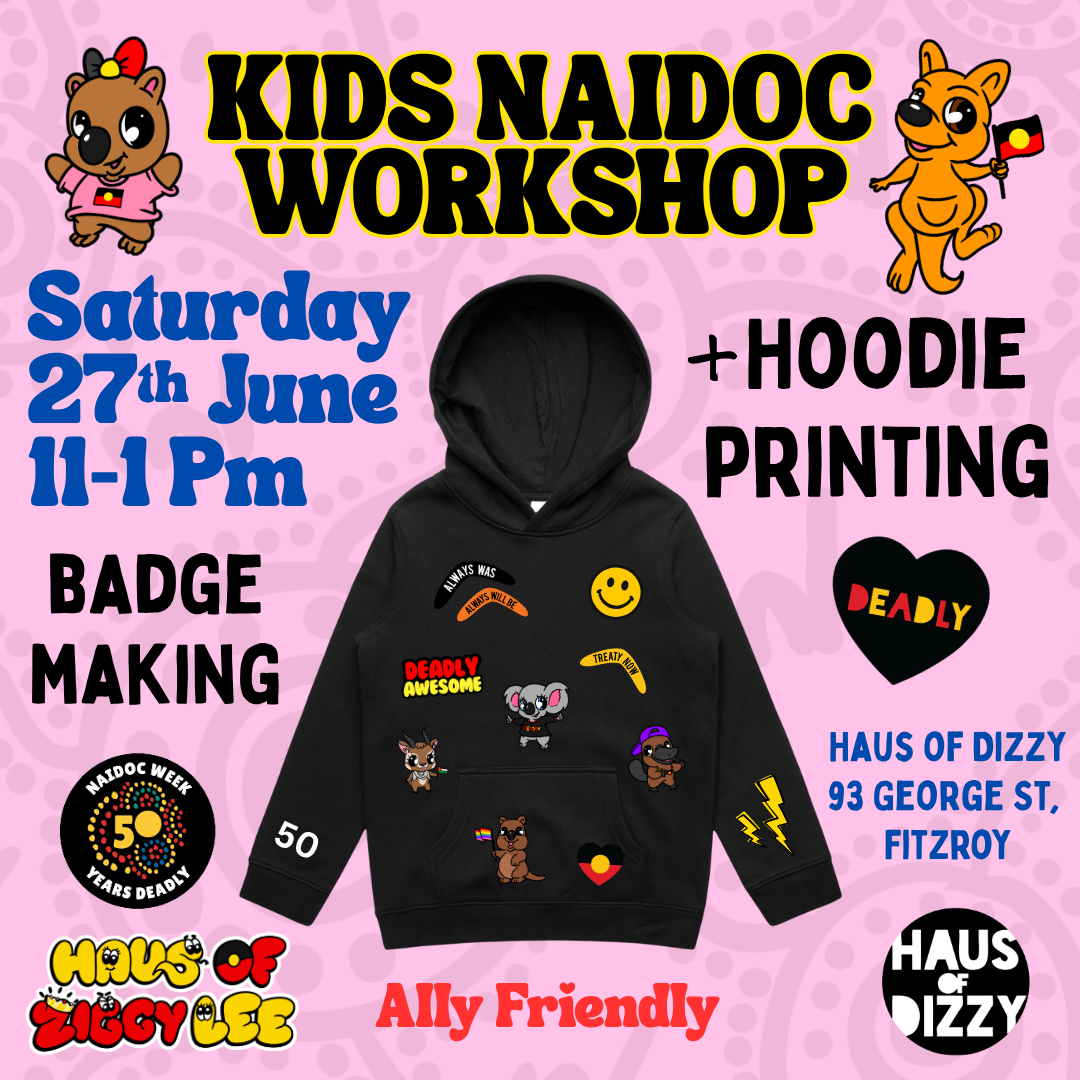 Kids NAIDOC Hoodie & Badge Making Workshop