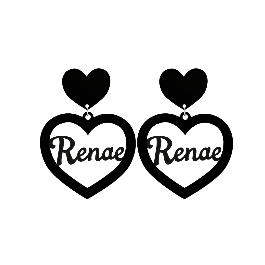 Haus of Dizzy 3D Custom Heart Earrings