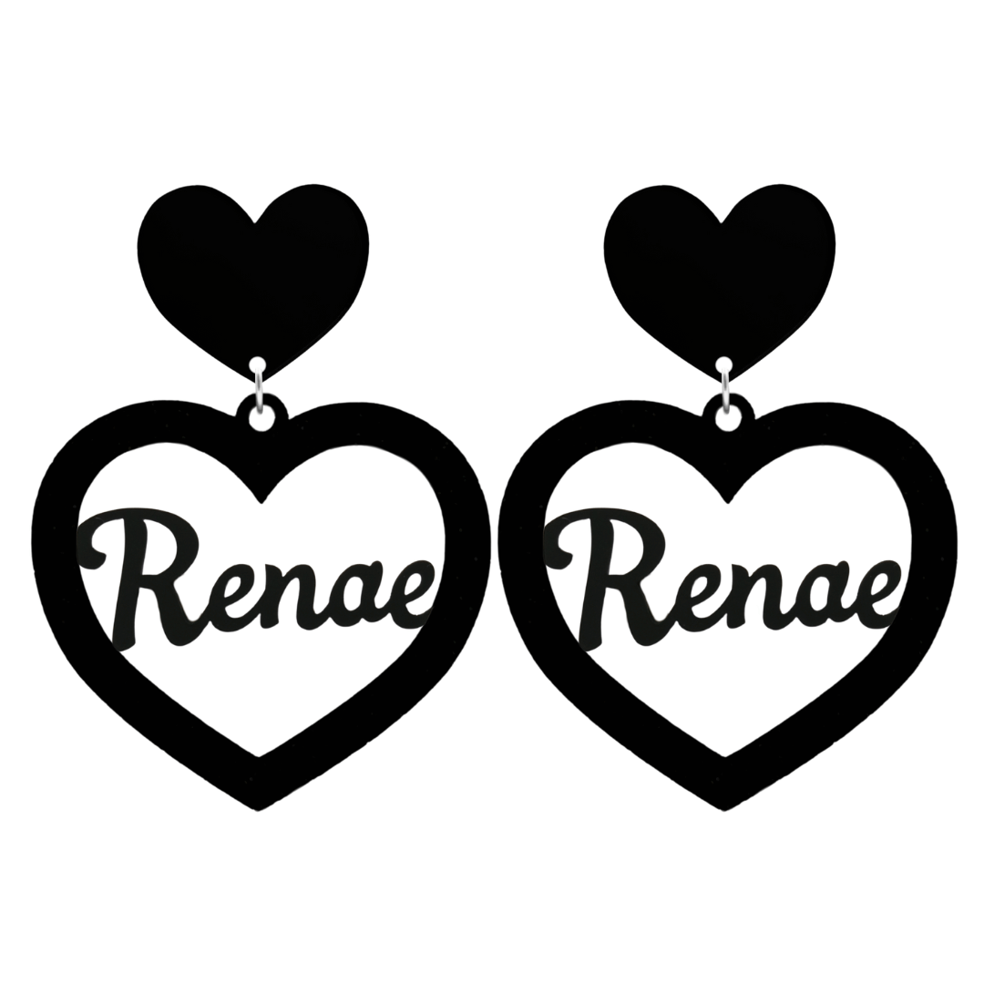 Haus of Dizzy 3D Custom Heart Earrings