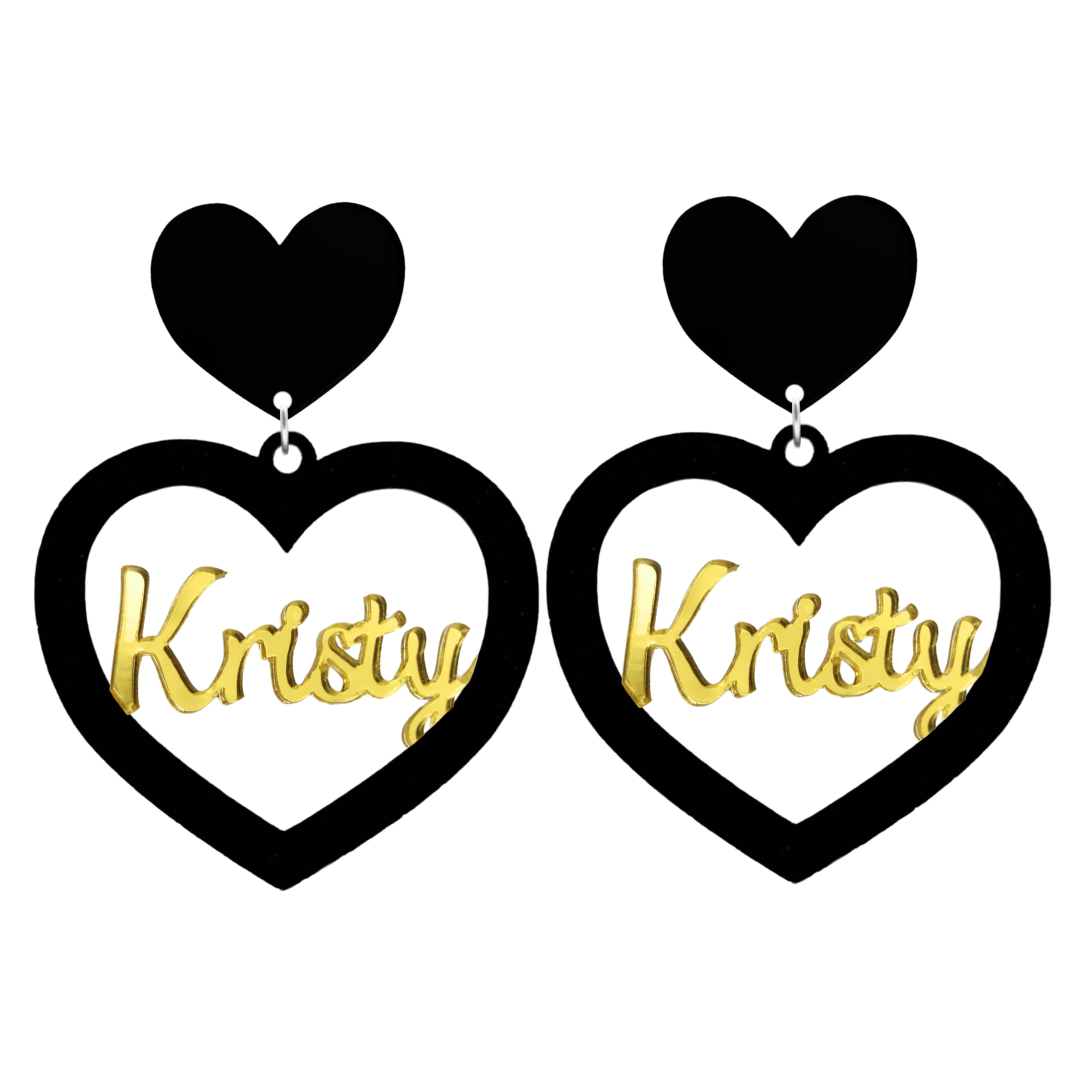 Haus of Dizzy 3D Custom Heart Earrings