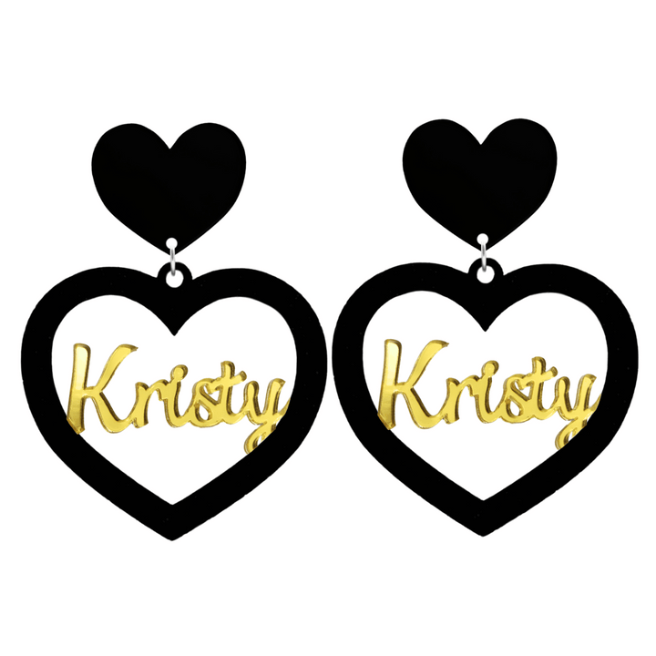 Haus of Dizzy 3D Custom Heart Earrings