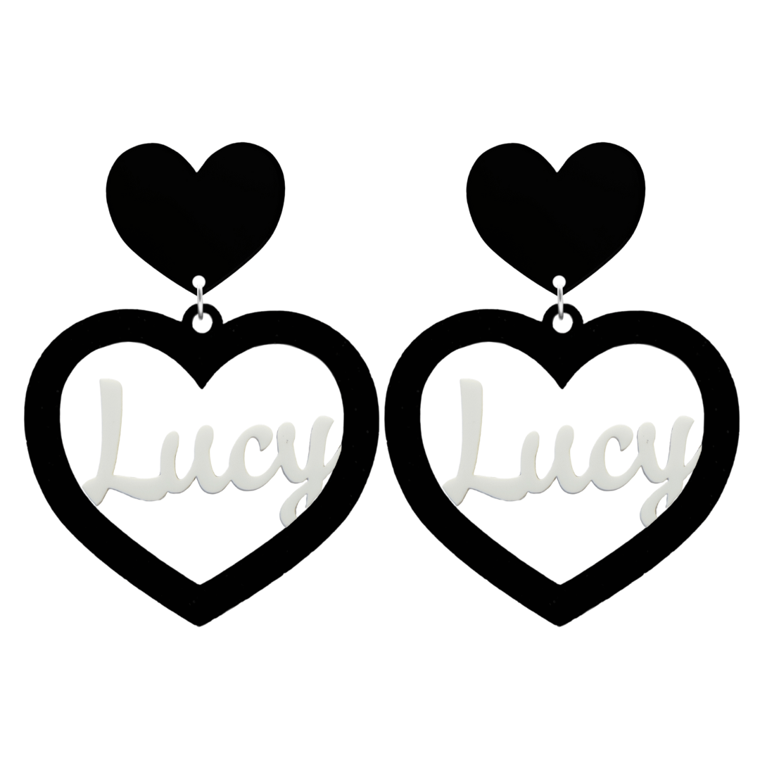 Haus of Dizzy 3D Custom Heart Earrings