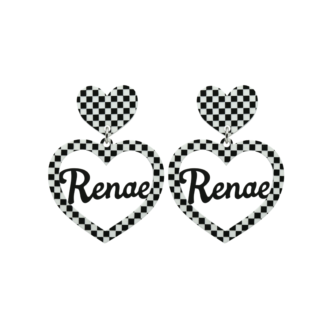 Haus of Dizzy 3D Custom Heart Earrings