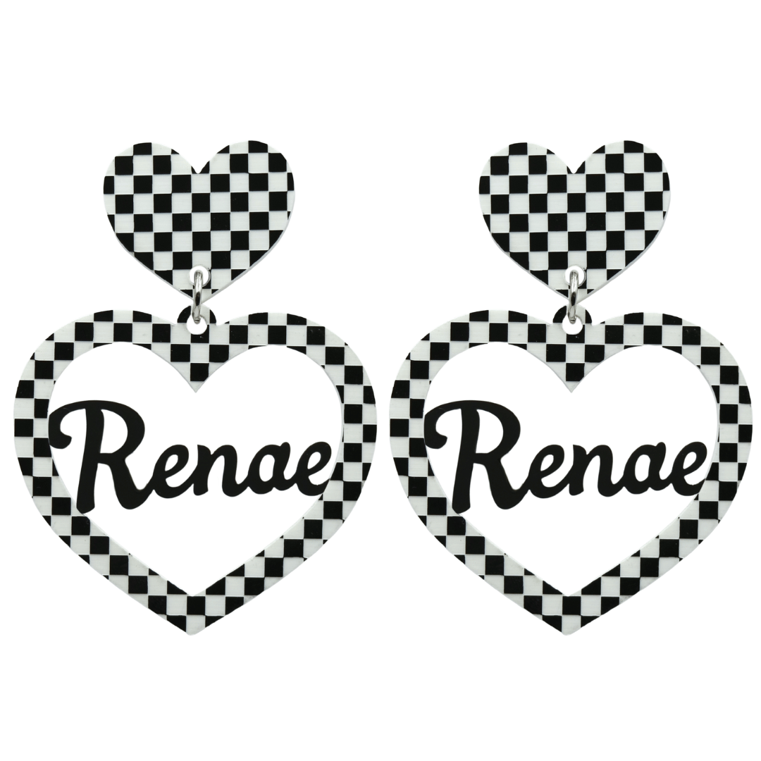 Haus of Dizzy 3D Custom Heart Earrings