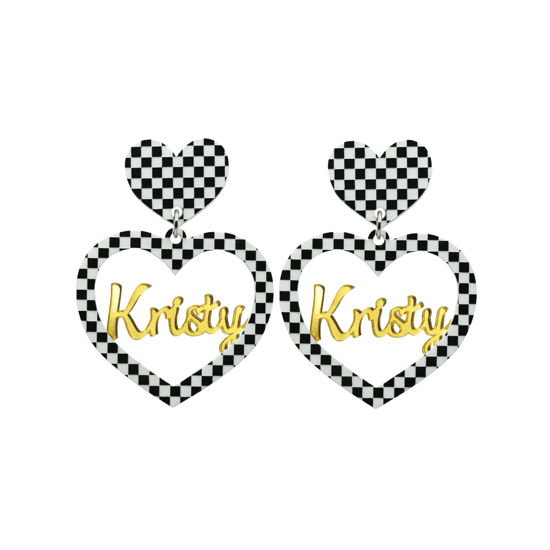 Haus of Dizzy 3D Custom Heart Earrings