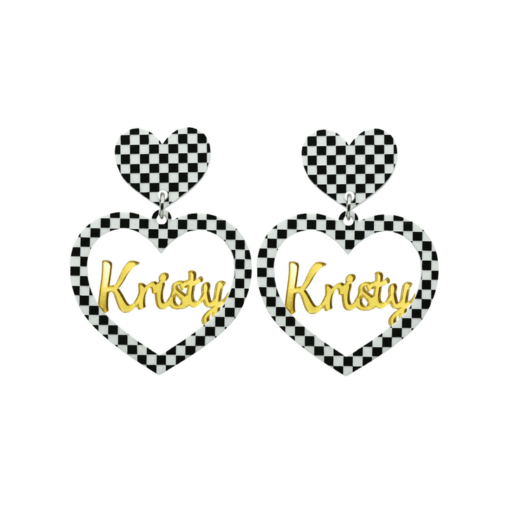 Haus of Dizzy 3D Custom Heart Earrings