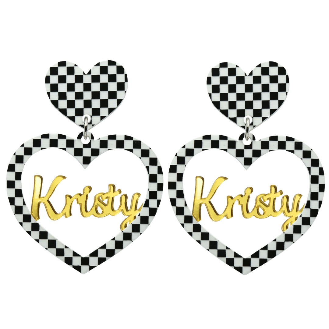 Haus of Dizzy 3D Custom Heart Earrings