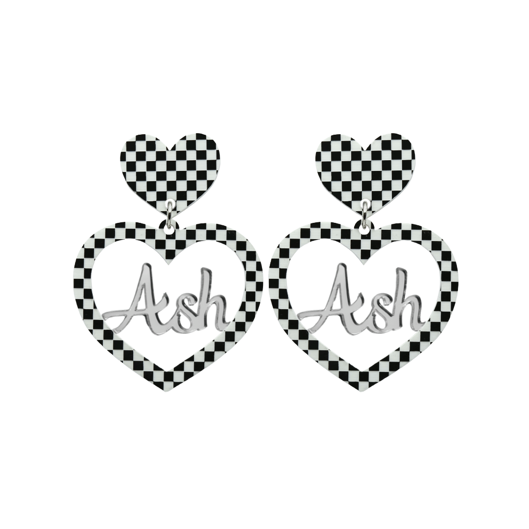 Haus of Dizzy 3D Custom Heart Earrings