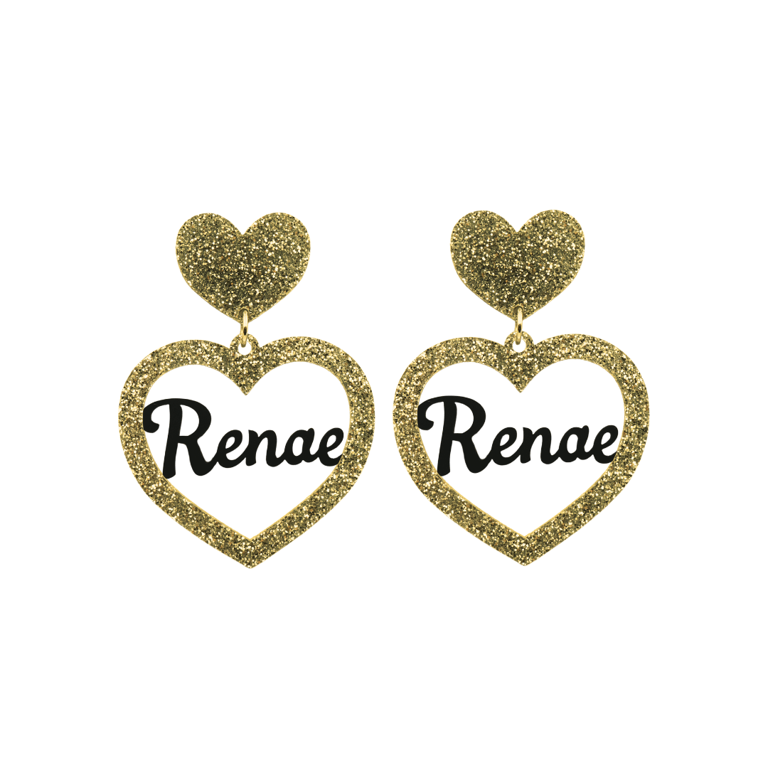 Haus of Dizzy 3D Custom Heart Earrings