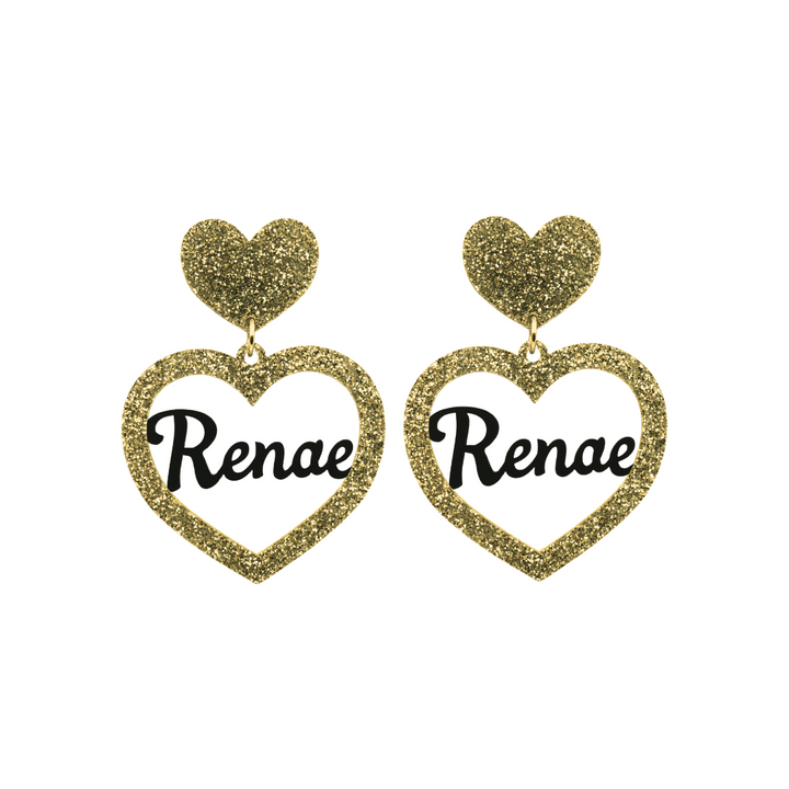 Haus of Dizzy 3D Custom Heart Earrings