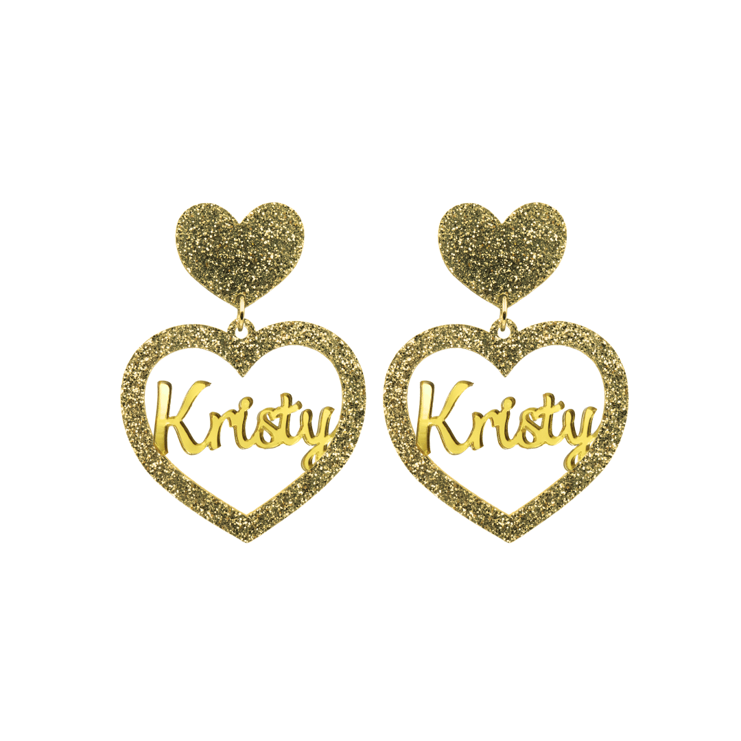 Haus of Dizzy 3D Custom Heart Earrings