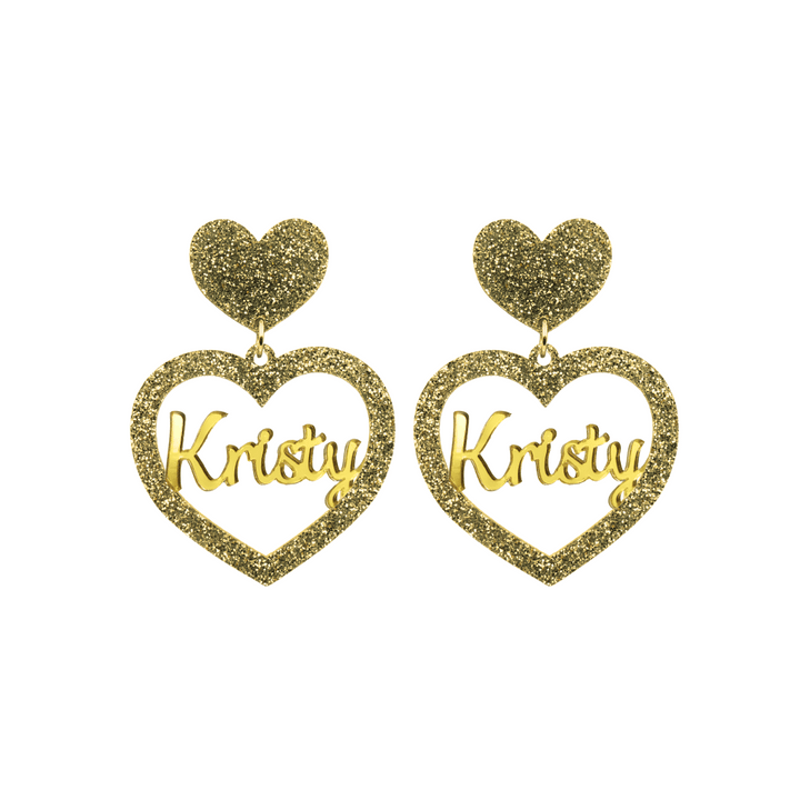 Haus of Dizzy 3D Custom Heart Earrings