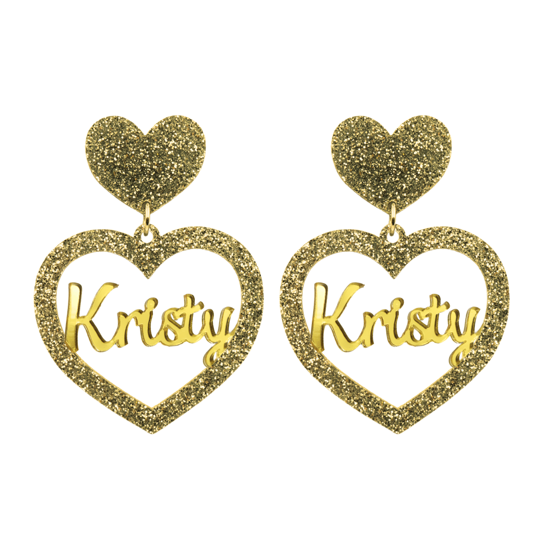 Haus of Dizzy 3D Custom Heart Earrings