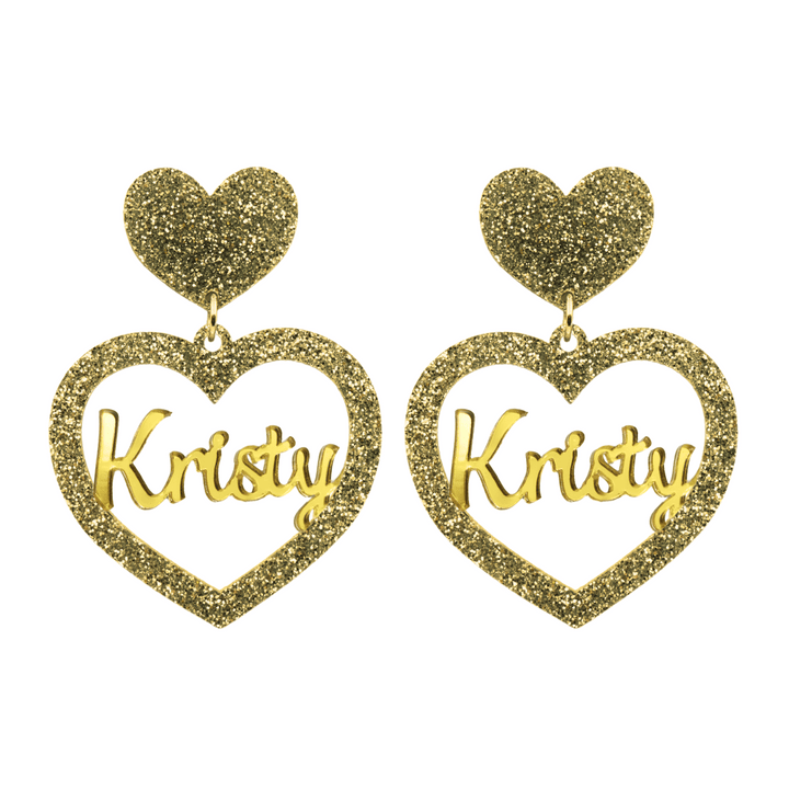 Haus of Dizzy 3D Custom Heart Earrings