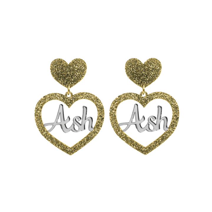 Haus of Dizzy 3D Custom Heart Earrings