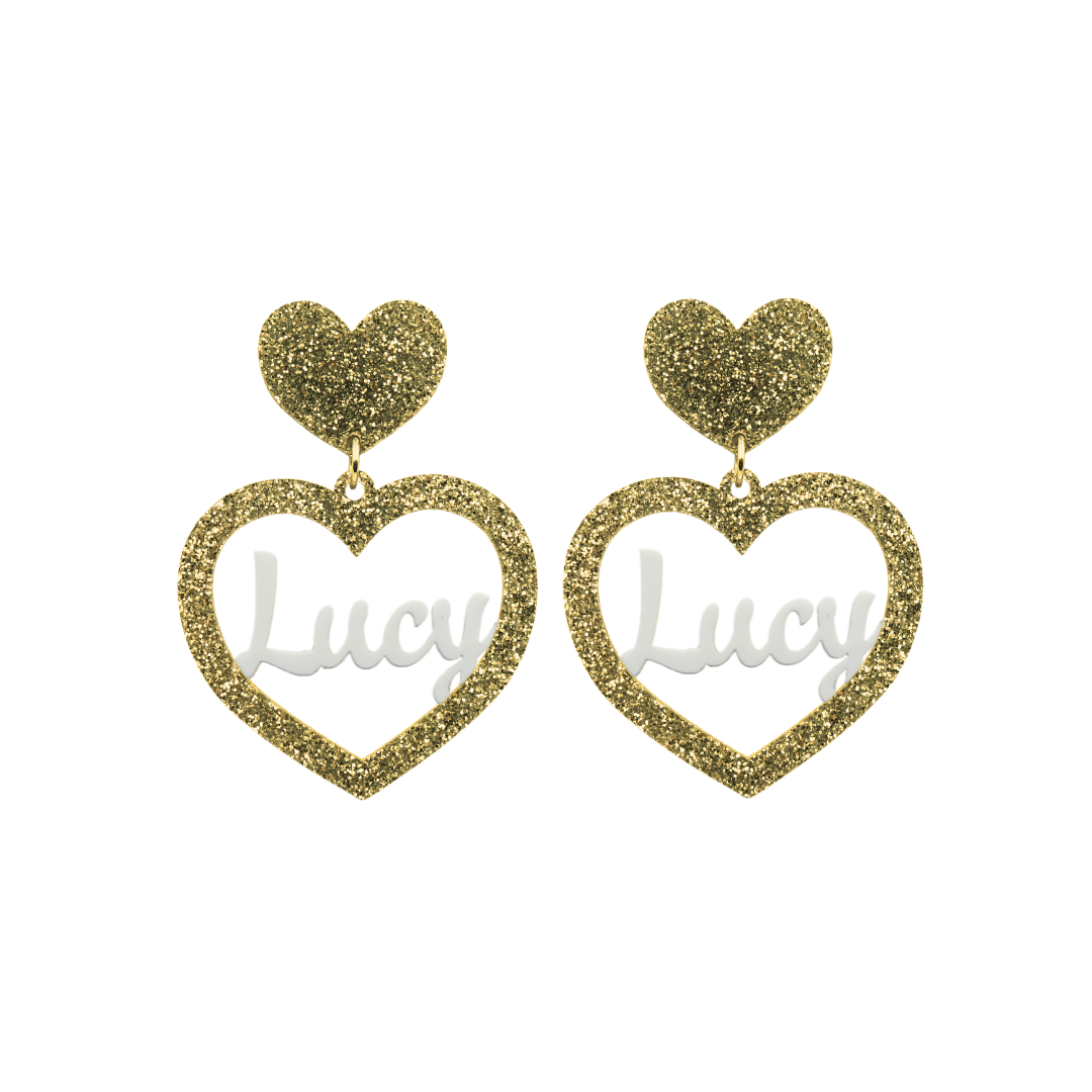 Haus of Dizzy 3D Custom Heart Earrings