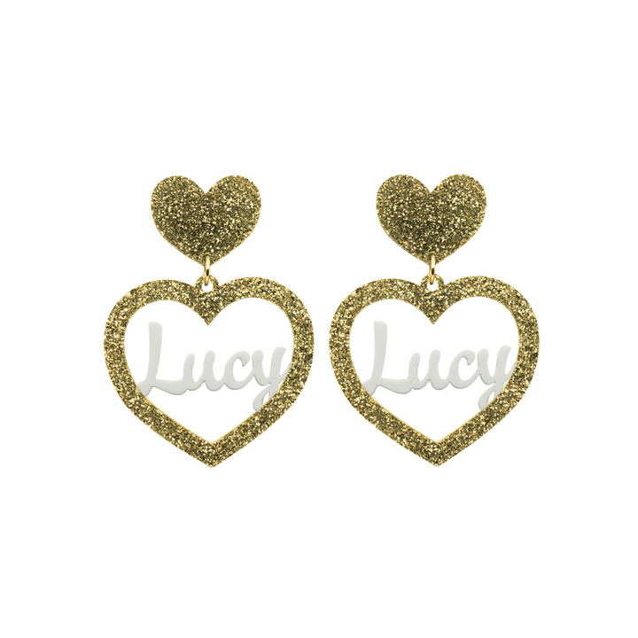 Haus of Dizzy 3D Custom Heart Earrings