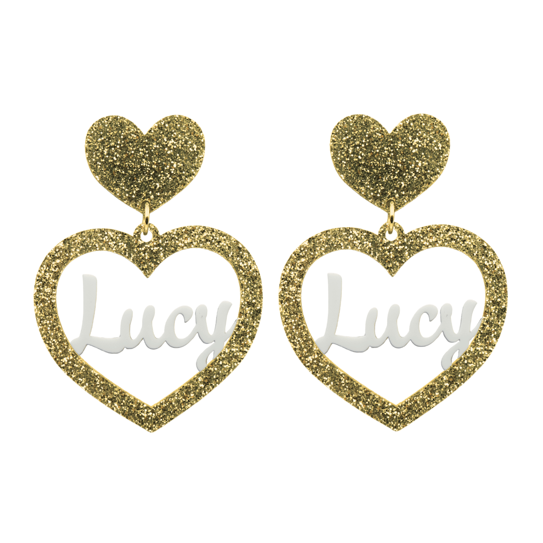 Haus of Dizzy 3D Custom Heart Earrings