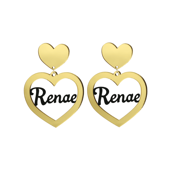 Haus of Dizzy 3D Custom Heart Earrings