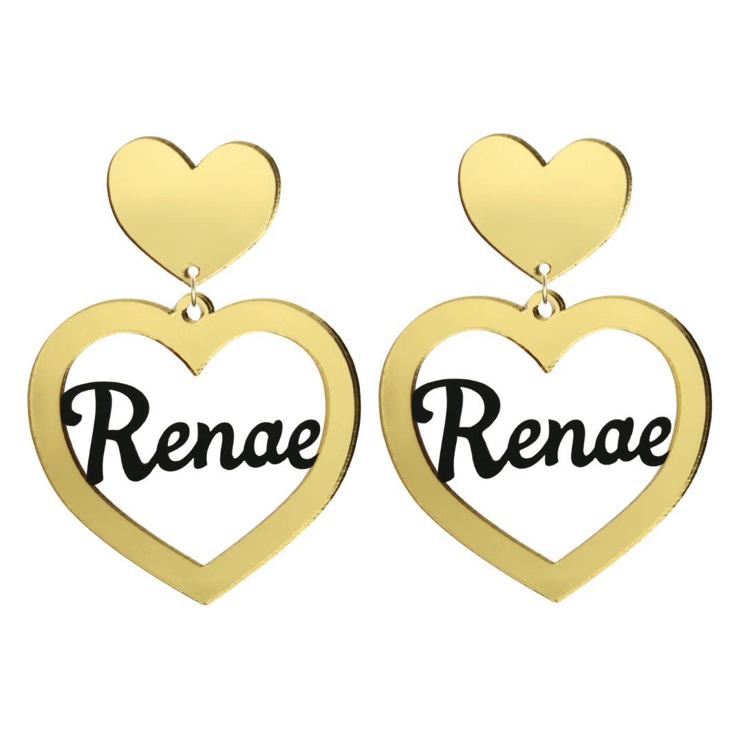 Haus of Dizzy 3D Custom Heart Earrings