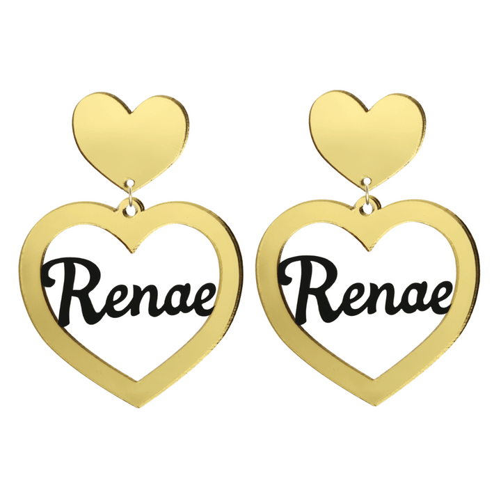 Haus of Dizzy 3D Custom Heart Earrings