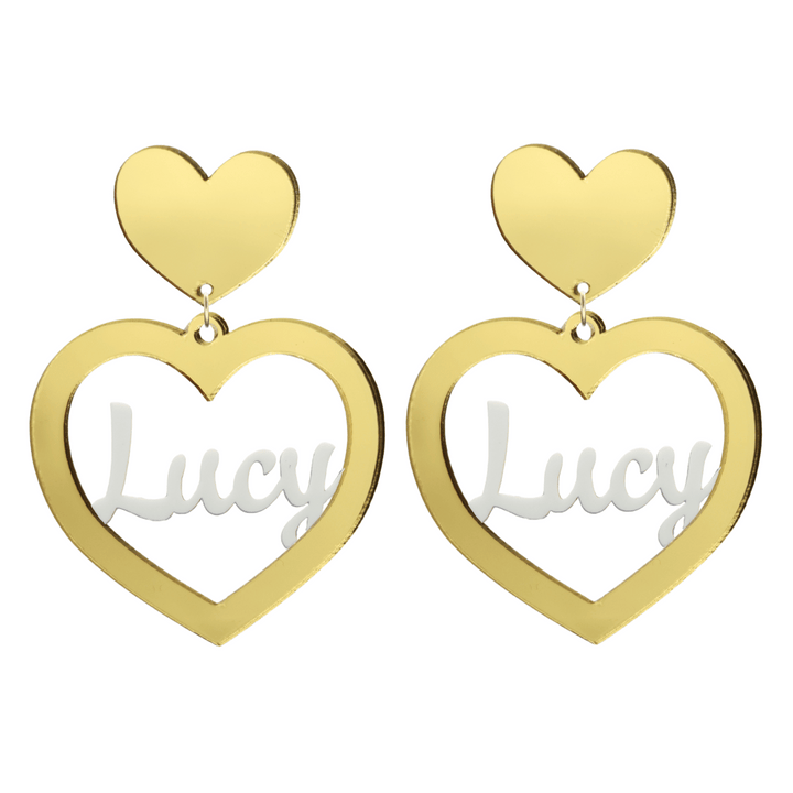 Haus of Dizzy 3D Custom Heart Earrings