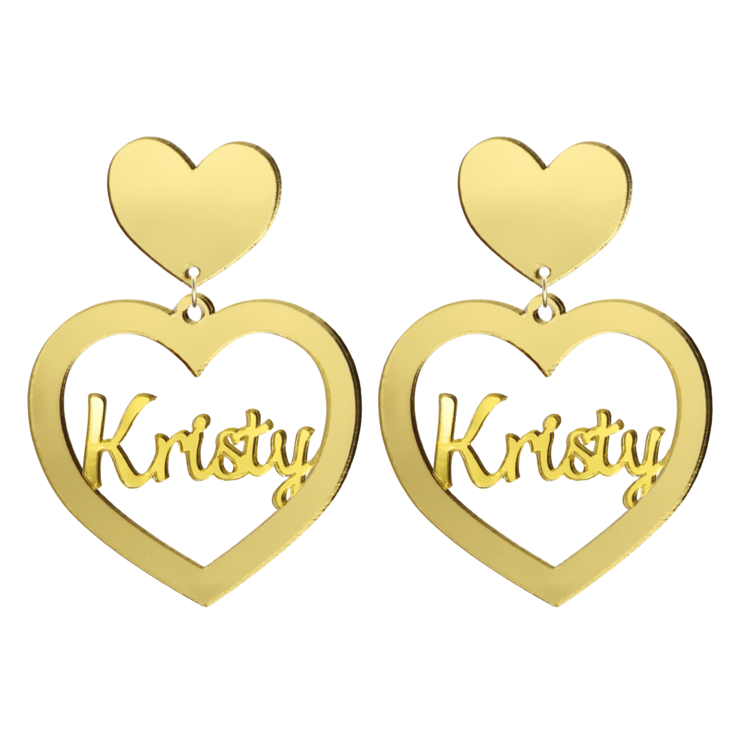 Haus of Dizzy 3D Custom Heart Earrings
