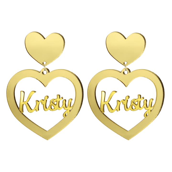 Haus of Dizzy 3D Custom Heart Earrings