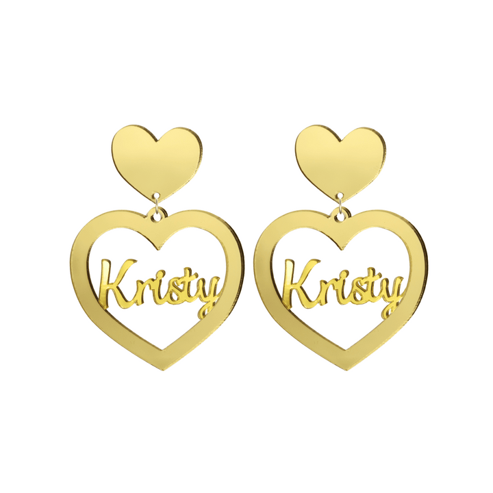 Haus of Dizzy 3D Custom Heart Earrings