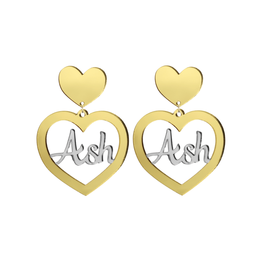 Haus of Dizzy 3D Custom Heart Earrings