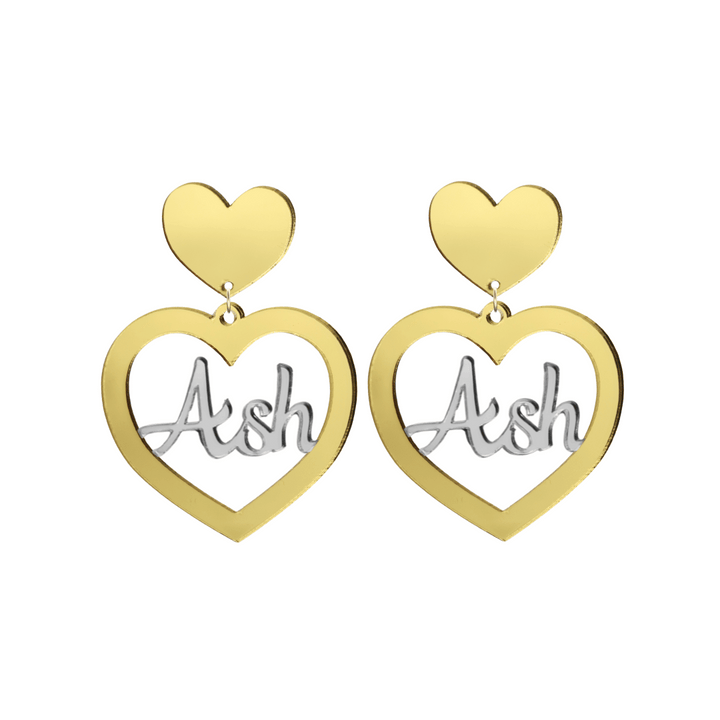Haus of Dizzy 3D Custom Heart Earrings