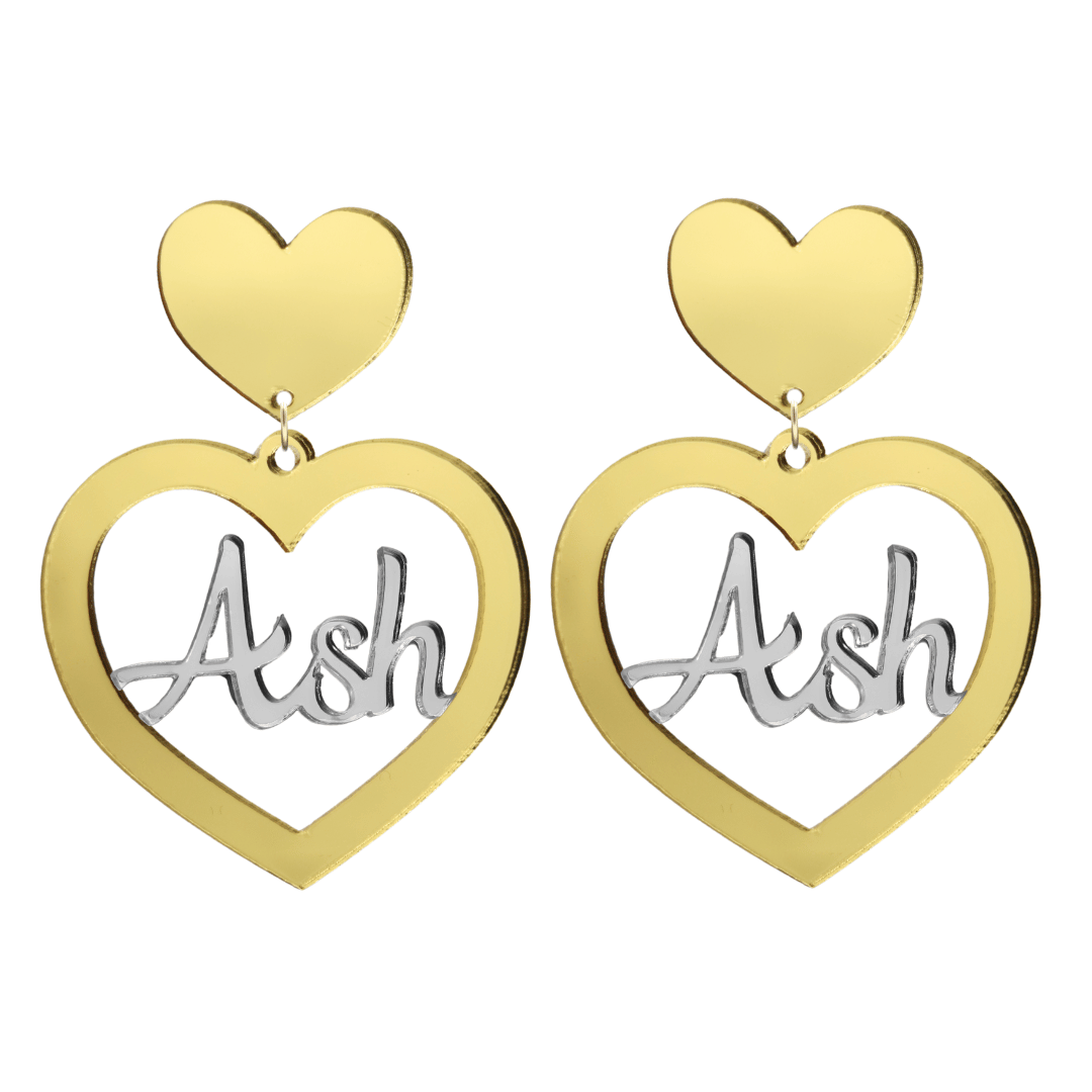 Haus of Dizzy 3D Custom Heart Earrings