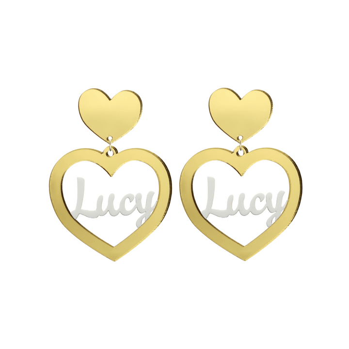 Haus of Dizzy 3D Custom Heart Earrings