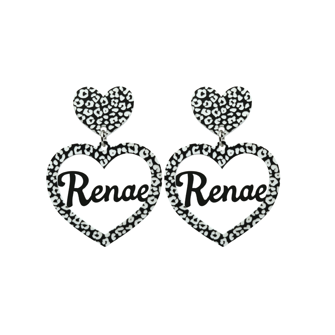 Haus of Dizzy 3D Custom Heart Earrings