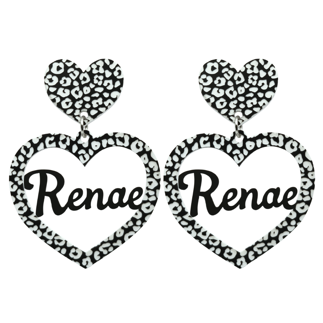 Haus of Dizzy 3D Custom Heart Earrings