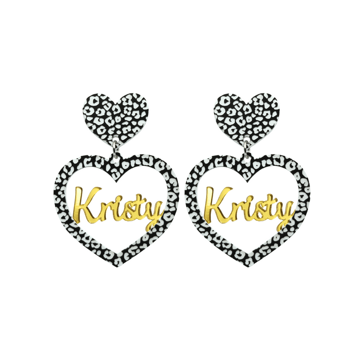 Haus of Dizzy 3D Custom Heart Earrings