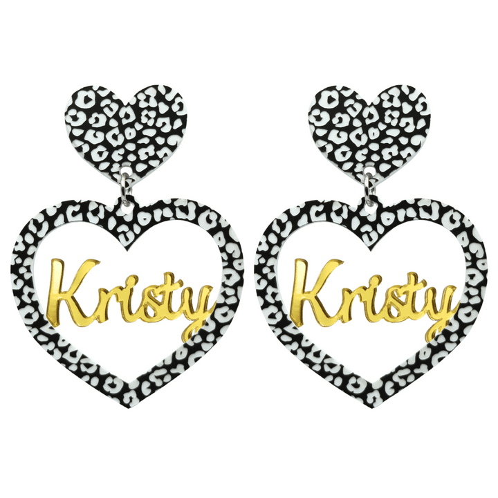 Haus of Dizzy 3D Custom Heart Earrings