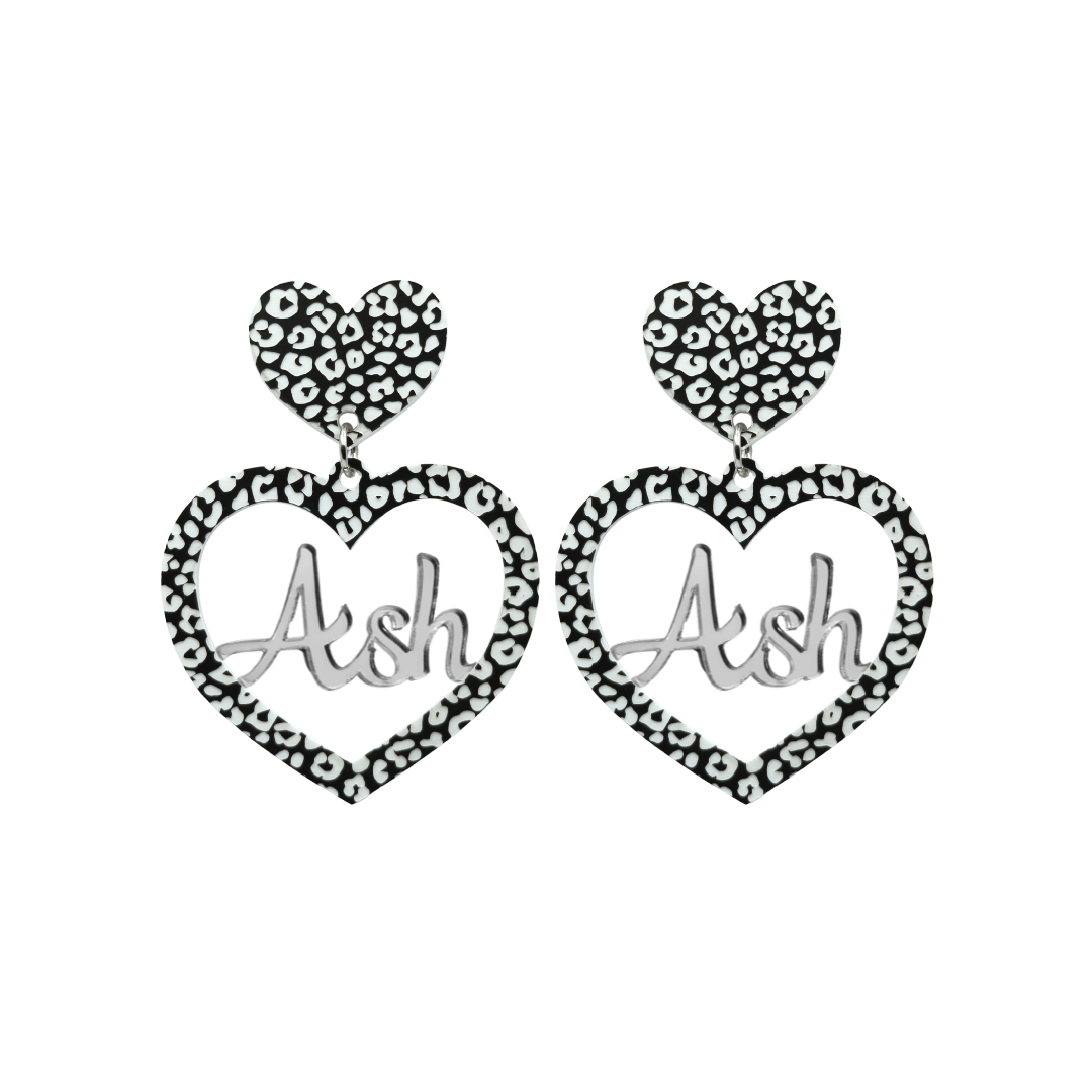 Haus of Dizzy 3D Custom Heart Earrings