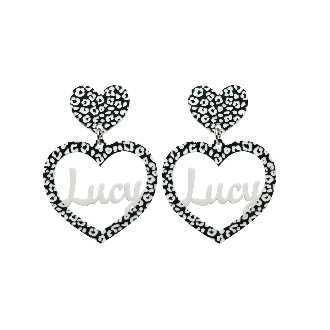Haus of Dizzy 3D Custom Heart Earrings
