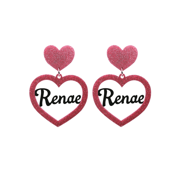 Haus of Dizzy 3D Custom Heart Earrings