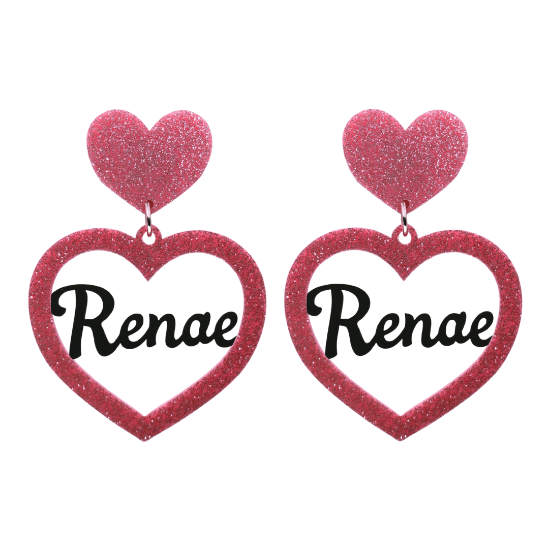 Haus of Dizzy 3D Custom Heart Earrings