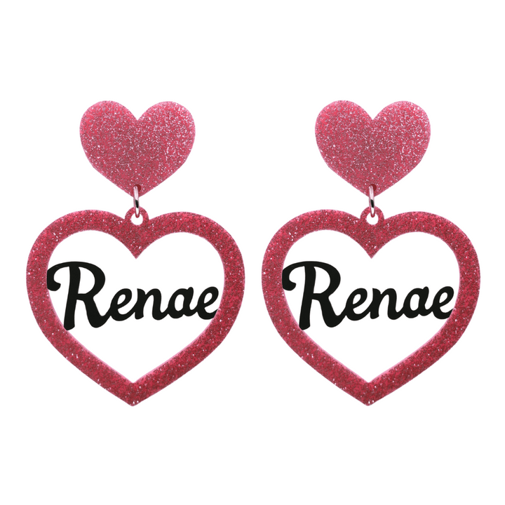 Haus of Dizzy 3D Custom Heart Earrings